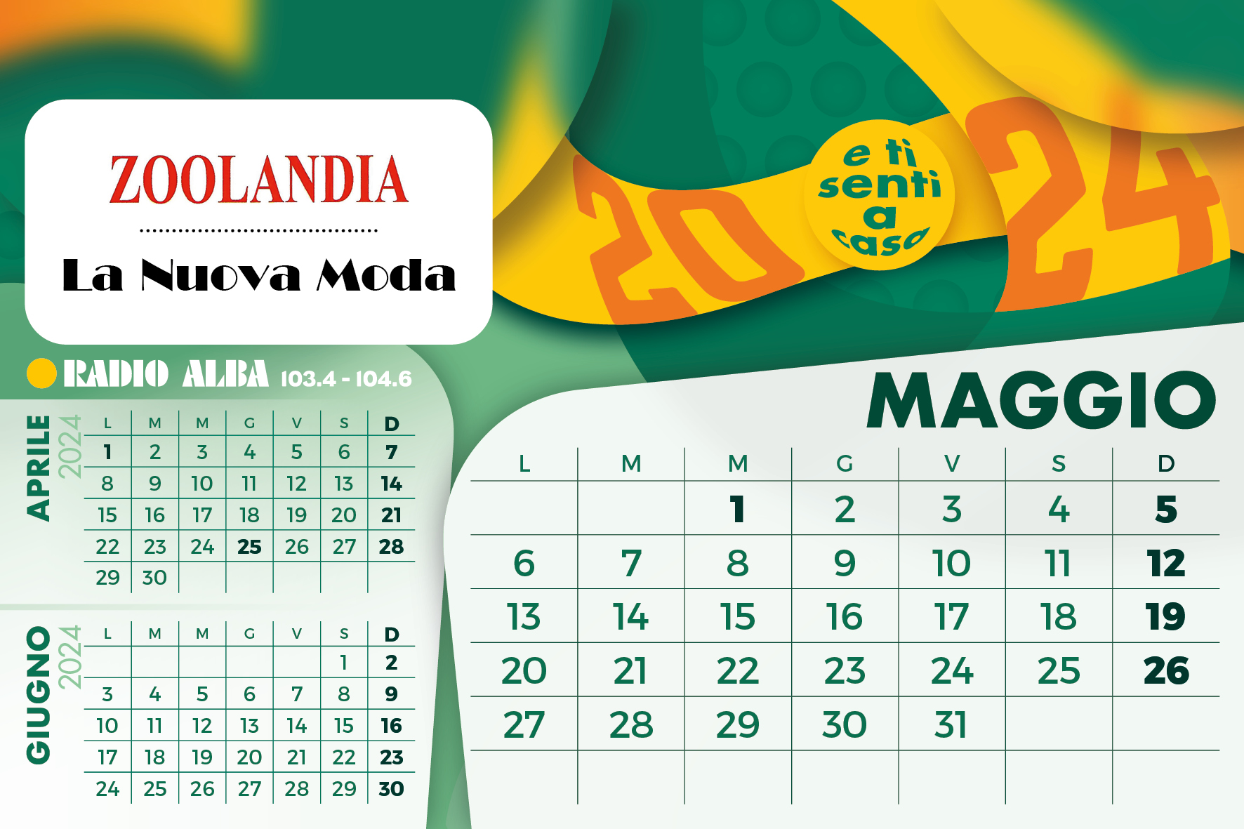Radio Alba Calendario Maggio