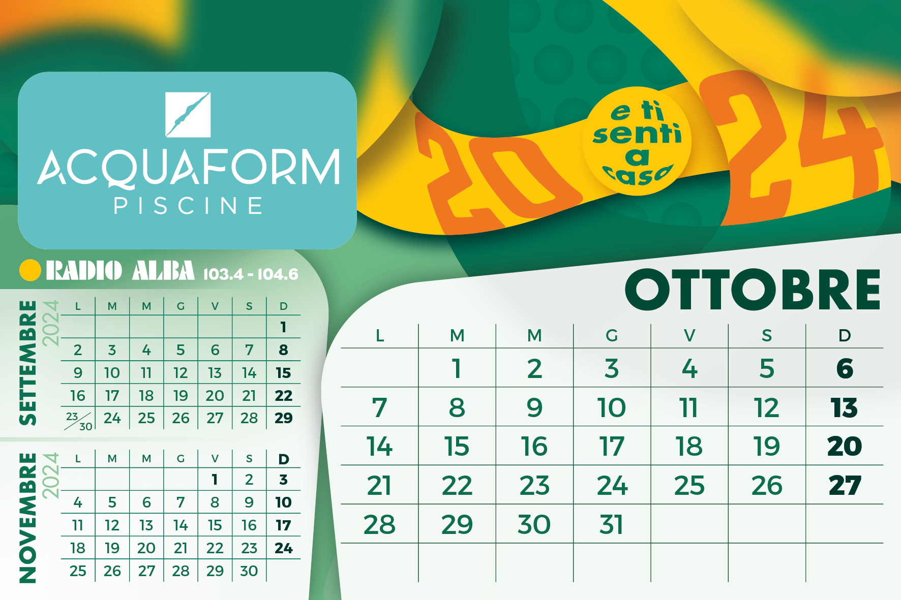Radio Alba Calendario Ottobre